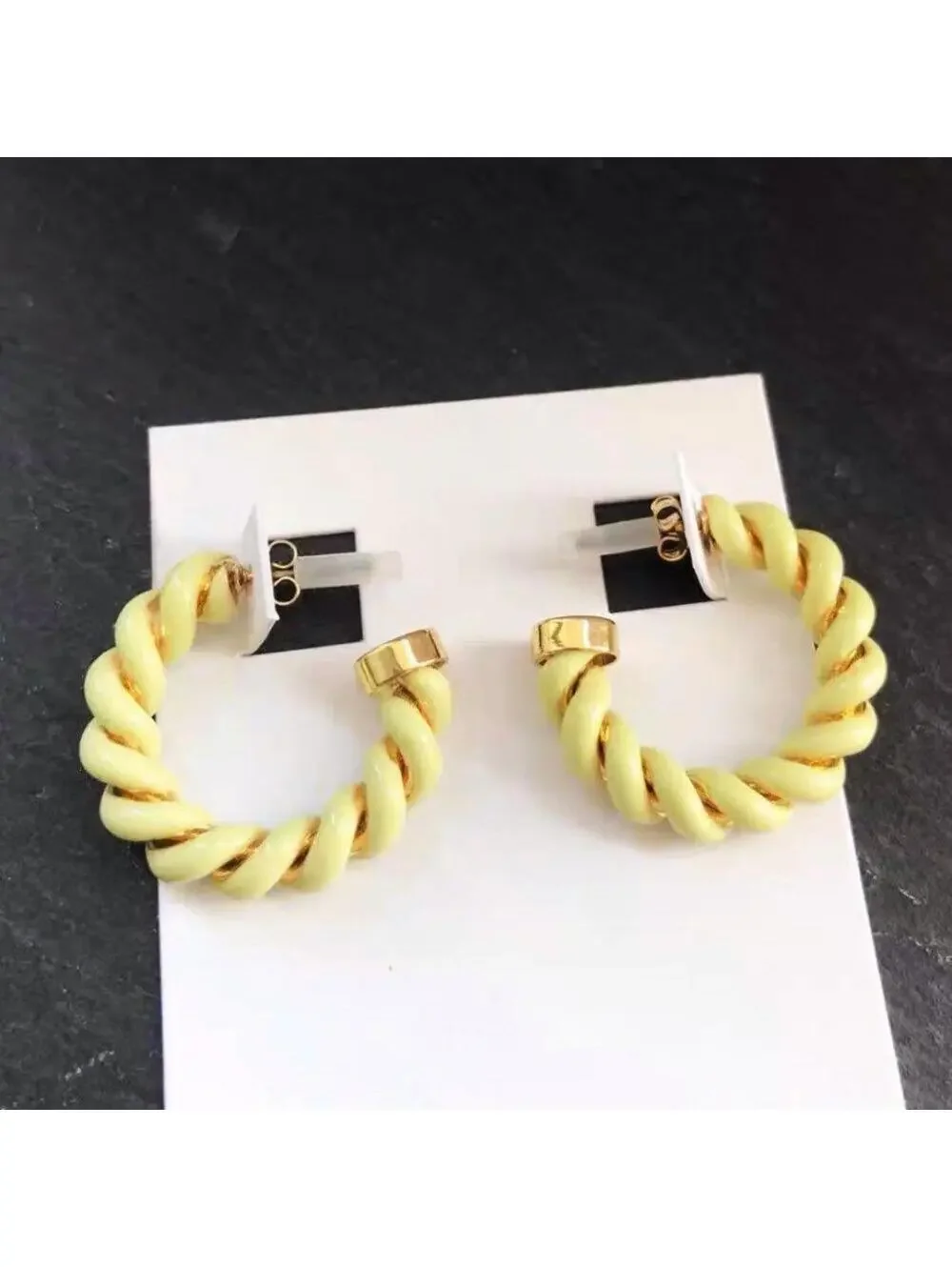& Other Stories Twist Sphere Hoop Earrings